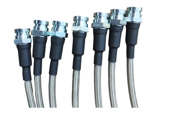 Китай 0705T КОМПЛЕКТ ГАЛЬМІВНИХ ШЛАНГОВ ELAST TEFLON STEEL BRID NISSN PATROL Y61 +4"