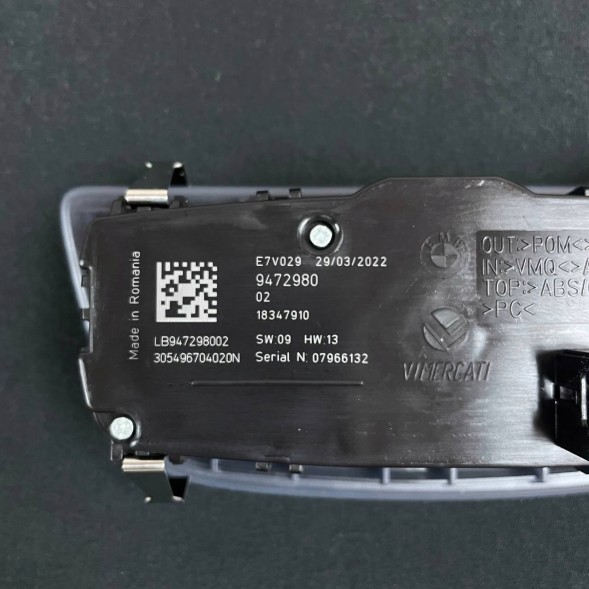 BMW OE BMW 7 G11 G12 WŁĄCZNIK PRZEŁĄCZNIK PANEL ŚWIATEŁ 9472980 STAJNIA 917 BMW 7 G11 G12 ВИМИКАЧ ПЕРЕМИКАЧ ПАНЕЛЬ СВІТЛА 9472980