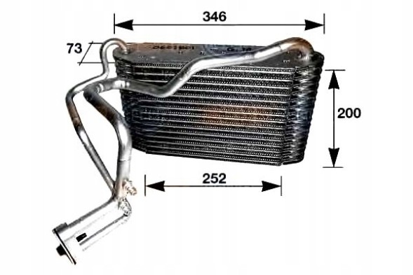 8FV 351 210-191 HEL/BOX HELLA КОНДИЦІОНЕР ПАРА AUDI 80 1.9 TD (8C. B4
