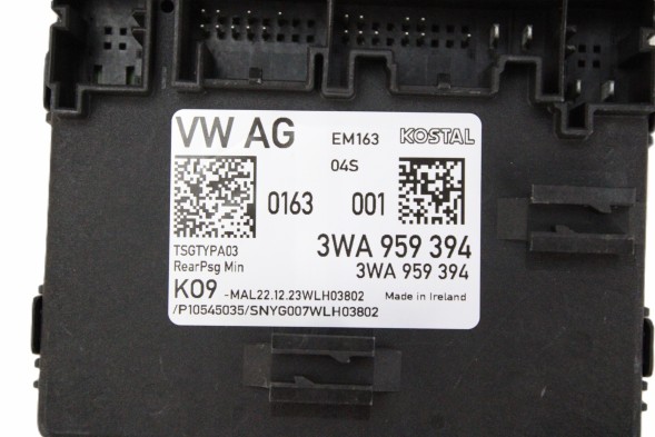 Volkswagen OE 3WA959394 N6 ORG МОДУЛЬ КОНТРОЛЕР ДВЕРЕЙ VOLKSWAGEN TIGUAN III 3WA959394
