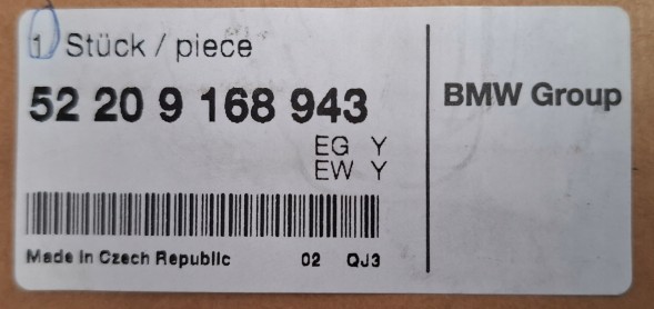 BMW OE BMW E90 E90N Касета / Лижна сумка 52209168943 9168943