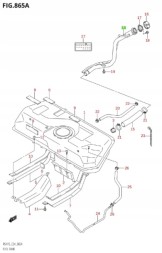 Suzuki OE 89201-63J22-000 Паливна горловина Suzuki Swift IV