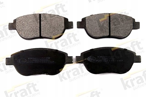 Kraft Automotive 6005720 + 6046000 PEUGEOT 307 Колодки + диски передні крафт PEUGEOT 307 283 мм