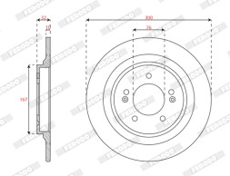 DDF3099C FERODO Гальмівний диск