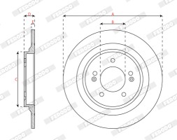 DDF3099C FERODO Гальмівний диск