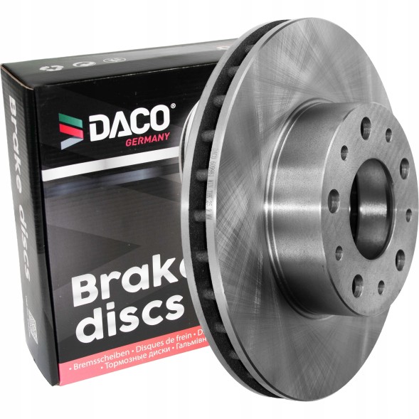 DACO 2× DACO 609981 гальмівний диск + Гальмівні колодки DACO Fiat Ducato 2006-15 ФРОНТАЛЬНІ