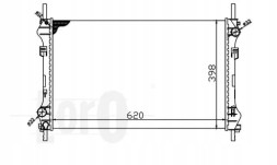 Abakus 017-017-0033 Радіатор охолодження ford transit 2.4 tdci 2000-
