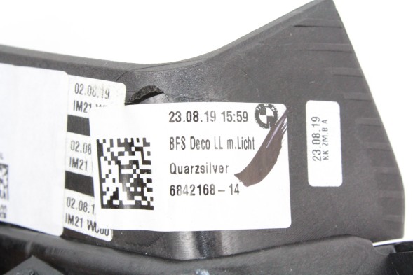 BMW OE 6842170 6842168 ДЕКОРАТИВНІ НАМУЖКИ КВАРЦСРІБНА ДОШКА ДЕКОР BMW G29 Z4