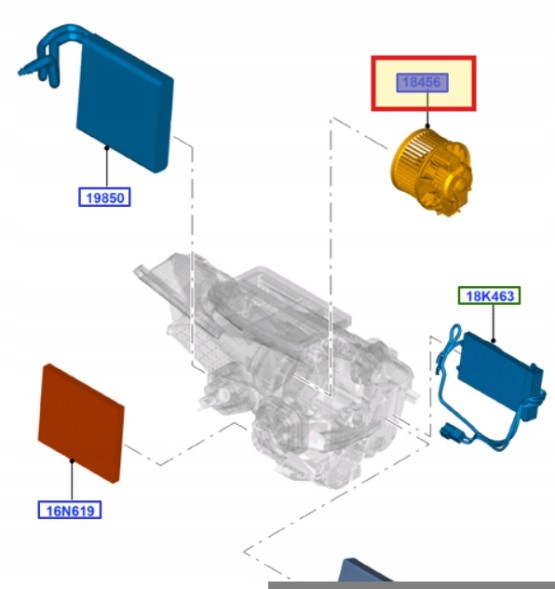 Ford OE 1790329 Повітродувка ford fiesta 2008-2019