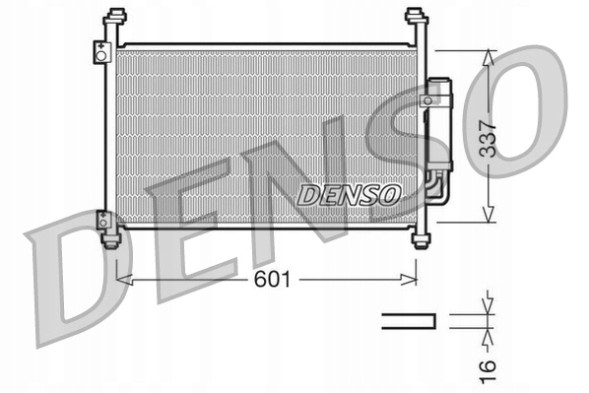 Denso DCN40007 Конденсатор, кондиціонер denso dcn40007