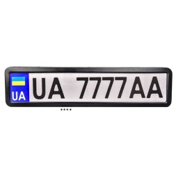NH420 CARLIFE Рамка під номер Сarlife чорна матова