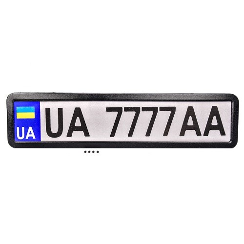 NH420 CARLIFE Рамка під номер Сarlife чорна матова