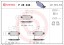 P28046 BREMBO Комплект гальмівних колодок з 4 шт дисків