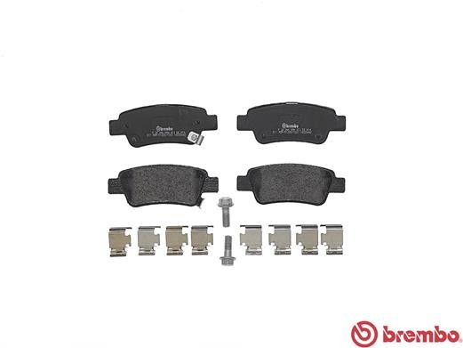 P28046 BREMBO Комплект гальмівних колодок з 4 шт дисків