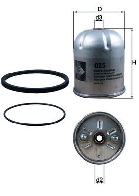 OZ5D MAHLE ORIGINAL Фільтр оливи