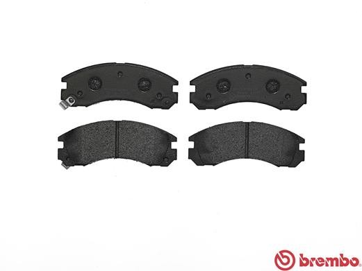 P54017 BREMBO Комплект гальмівних колодок з 4 шт дисків