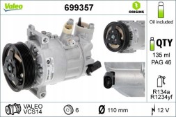 CHINA 699357 Спрезер кондиціонера vw,audi,seat,skod - valeo 699357