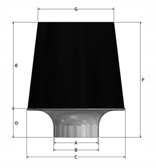 Китай JC60-67C Губчастий повітряний фільтр Maxogen ITG JC60/67C