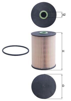 KX228D MAHLE ORIGINAL Фільтр палива