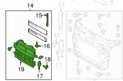 Китай addpartsFB5Z8475A FORD EXPLORER 16-20 ЖАЛЮЗІ НАПРАВЛЯЮЧА ПОВІТРЯ