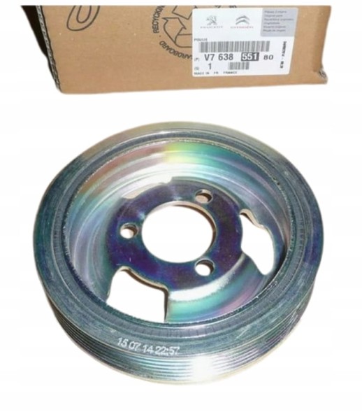 Peugeot OE Шків колінчастого вала 1,6 EP V763855180 Новий OE PSA 207