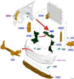 Ford OE JB3B-8312-DA, JB3Z8312D КЕРУВАННЯ ПОВІТРЯМ ПЕРЕДНЄ ECOBLUE RANGER 2020- OEM 2527563 _ JB3B-8312-DA