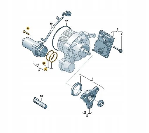 QP 0C.Q598305 + 101020 + 177755 + G065175A2 Ремкомплект QP для Haldex з прокладками та маслом 850 мл