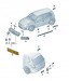 Volkswagen OE Решітка повітрозабірника 6C0853677A9B9 Volkswagen Polo VW OE ОРИГІНАЛ