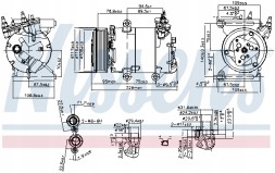Nissens 89571 Компресор кондиціонера nissens 89571