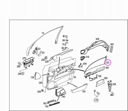 Mercedes-Benz OE MERCEDES W211 панель дверей A2117273371 OE