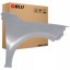 347707643 BLU Крило SKODA RAPID LA7W праве сріблясте 12-19 переднє ReflexSilver