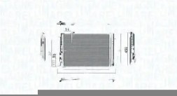 MAGNETI MARELLI 350203755000 Конденсатор радіатора кондиціонування повітря 350203755000