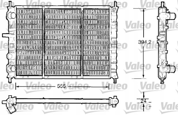 Valeo 732504 Радіатори охолодження valeo 732504