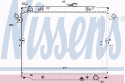 Nissens 64881 Охолоджувач двигуна toyota land cruiser 100 4.2d 01.98-08.07