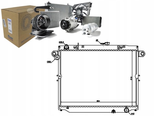 Nissens 64881 Охолоджувач двигуна toyota land cruiser 100 4.2d 01.98-08.07
