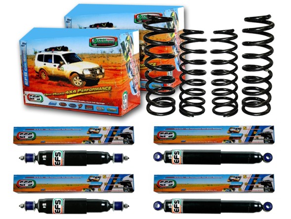 EFS PATROLY61EFS ПІДВІСКА КОМПЛЕКТ АМОРТИЗАТОРИ ПРУЖИНИ LIFT +2'' NISSAN PATROL Y61 EFS