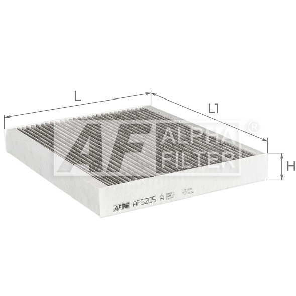 AF5205a ALPHA FILTER Фільтр салону