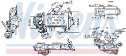 Nissens 989478 Охолоджувач, рециркуляція відпрацьованих газів nissens 989478