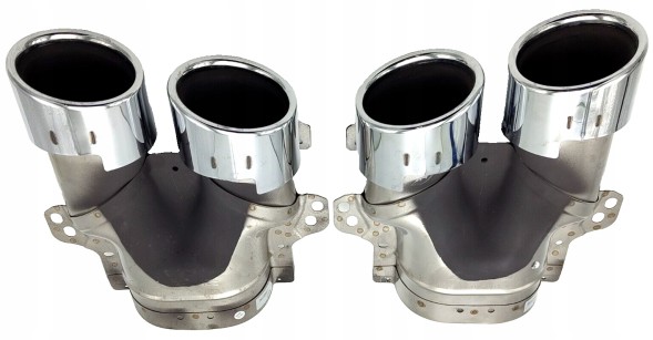 Mercedes-Benz OE A2134902307+A2134902407 НАКОНЕЧНИКИ ГЛУШИТЕЛЯ MERCEDES E-CLASS W213 S213 E53 AMG ХРОМ ОРИГІНАЛ
