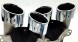 Mercedes-Benz OE A2134902307+A2134902407 НАКОНЕЧНИКИ ГЛУШИТЕЛЯ MERCEDES E-CLASS W213 S213 E53 AMG ХРОМ ОРИГІНАЛ