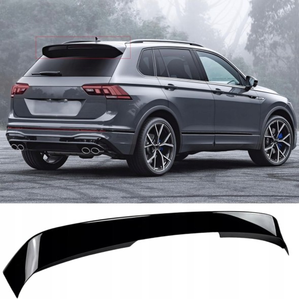 Китай Lotka Spoiler Volkswagen TIGUAN 2016+ Авіаквиток Volkswagen Tiguan 2016-2023 Спойлер Накладка Клапті Спойлер Дах VW