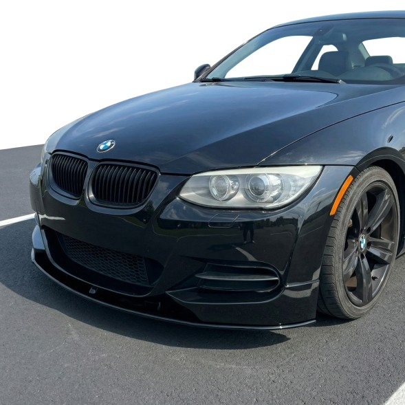 Китай Spltter BMW E92 E93 Polift M Pakiet Спідниця бампера сплітер BMW E92 E93 рестайлінг M-пакет передній чорний глянець