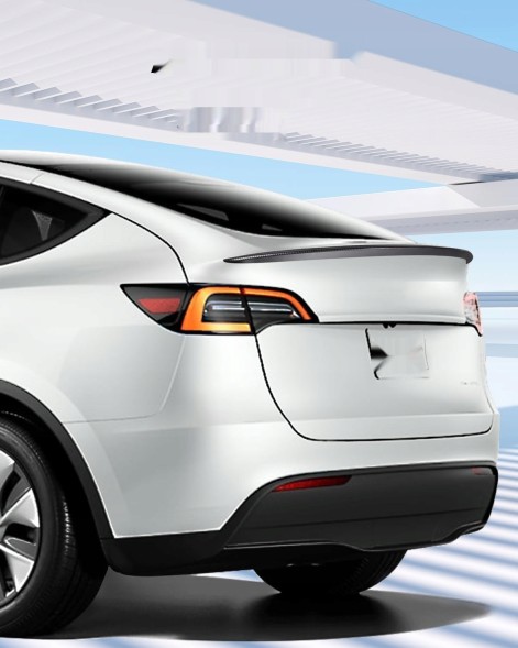 Китай CA165-2 BASENOR Задній спойлер для Tesla Model Y, з матового вуглецевого волокна