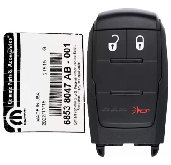 Dodge OE DODGE RAM DT DJ DF DP КЛЮЧ 2019-2022 MOPAR 68538047AB