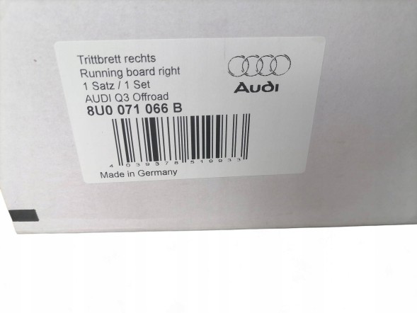 Audi OE AUDI Q3 8U ПОРІГ ПІДНІЖКА ПРАВИЙ 8U0071066B