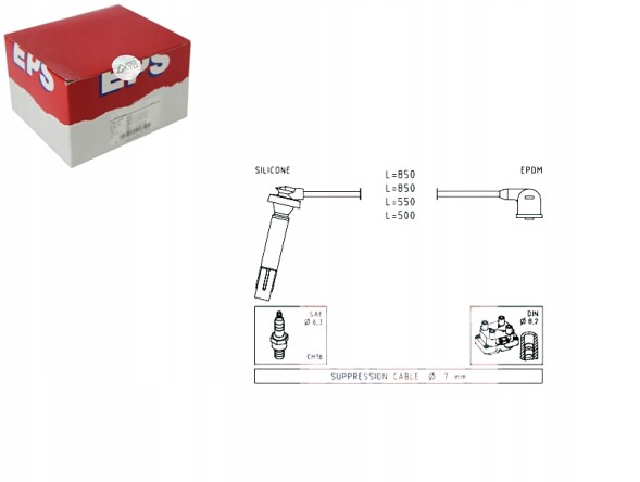EPS 1.499.106 Eps 1.499.106 комплект проводів запалювання