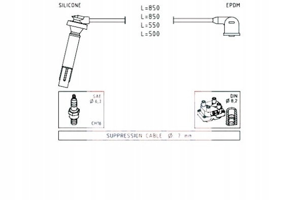 EPS 1.499.106 Eps 1.499.106 комплект проводів запалювання