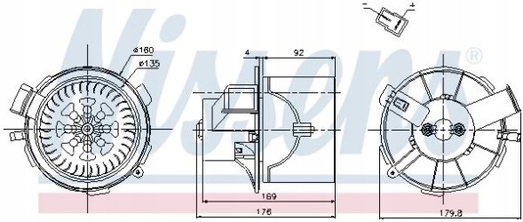 Nissens 87138 Nissens 87138 повітродувка peugeot 307 00-
