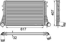 CI 208 000P MAHLE ORIGINAL Інтеркулєр