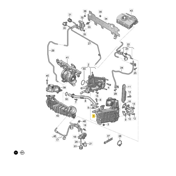 ECP MOBILITY 04L131512CF | 04L131512T | 04L131512TX | 04L131512CF 04L131512CF ОХОЛОДЖУВАЧ ОХОЛОДЖЕННЯ КЛАПАНА EGR MAN TGE VW CRAFTER MULTIVAN T6